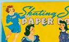 Vintage Original 1943 Saalfield Skating Stars Paper Dolls  2005 Uncut