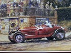 1991 Hershey Automobilia Auction Poster Alfa Romeo Tipo B P3 Peter Hearsey 