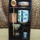 Japanese Tea Ceremony Set Chabako Matcha Bowl Mizusashi Chasen Chashaku Scoop