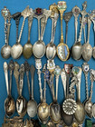 150  Pc Silverplated Sm 3-6 collectible   Souvenir Spoons Antique To Vintage Mix