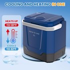 33l Portable Electric Cooler Warmer 12v 110v Dual-power Car Refrigerator New