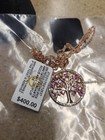 Tree Of Life 18  Pendant Necklace In 14k Gold-plated Sterling Silver Amethyst