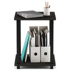 Simplistic End Table  Set Of Two  Espresso black