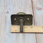 Vintage Thumb Lock W Plate Turn Knob Lever Single Only Salvage Hardware 
