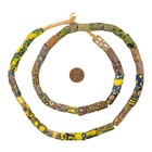 Antique Venetian Millefiori African Trade Beads  20673 10mm Ghana Multicolor