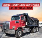 Complete Electric Aluminum 4-spring Dump Truck Tarp System With 7  X 22  Mesh   