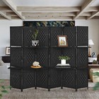 Room Divider Room Screen Divider Wooden Folding Portable Partitionscreen 6 Panel