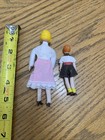 1 12 Vintage Dollhouse Miniature Dolls Mom Boy Baby Son Woman Posable Flexible 