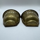Solid Brass Wall Pockets Planters Hollywood Regency Style Vintage Set Of 2