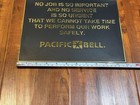 Vintage 1990   s Pacific Bell Telephone Phone 11x8 5    Workplace Job Safety Sign