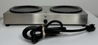 Bunn Stainless Steel Dual Burner Coffee Pot Warmer hot Plate Wx-2 Tested Works