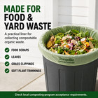 Orangebio   55 Gallon Compostable Commercial Liners  15 Count  Bpi Home Certified