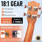 Complete 21-inch Mahogany Soprano Ukulele Set With Tuner   Instruction Booklet