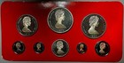 1976 Cayman Islands 8 Coin Proof Set 4 Silver Coins 2 77 Asw  25070301r 