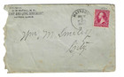 3 Old Advertising Covers Fancy Cancel 2 Cent Washington Bureau 1894-95 Us C35