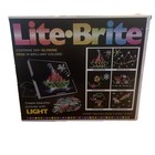 214 Pegs Magic Screen Retro Style Lite Brite Kids Toy Fun Light Bright Game Set
