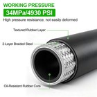 33ft 3 4  Hydraulic Hose   12 Straight Fittings 3 4  Jic Female   3 4 Nptf Male