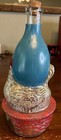 Hen egg  And Nest Wine Bottle Gallina Viarengo S a  Torino Corked Red Blue Vtg