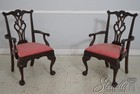 L69531  Set Of 8 Henredon Mahogany Chippendale Style Dining Chairs