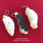 Genuine Real Lucky Rabbit Foot Keychain Set Of 3