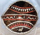 Authentic 18    Handmade Hide African Maasai Warrior Shield Masai Mara Kenya Rare