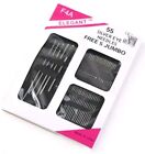 55pcs Stainless Steel Needles Assorted Hand Sewing Needle Free 5 Jumbo In Hand 