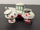 Vintage 1959 Holt Howard Ss Noel Santa Ship Boat Salt   Pepper Shaker Japan Rare