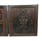 Antique  Couple Of Hand Carved  Wooden Door Panels  Reclaimed Architectural Bas 