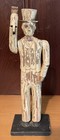 Vintage Primitive Folk Art Articulated   Hand Carved Man In Coat Tails   Top Hat