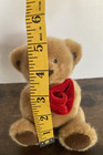 Special Russ Brown Teddy Bear Holding A Red Rose Plush Stuffed 5  Sitting Cute