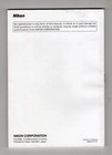 Nikon D40 Dslr Camera Genuine Instruction Book   Manual   User Guide In English
