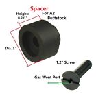 Aluminum Anodized Black A2 Butt Stock Spacer Come With 1 2   Screw W Gas Port 