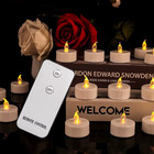 12 24 Pack Led Flameless Tea Light Candles With Remote  Flickering Battery Light