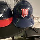Lot 2 Mlb Open Face Batting Helmets Lot Of 3 Helmets   