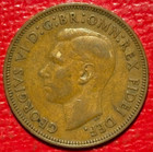 Vintage High Grade Xf 1949 Great Britain English Half 1 2 Penny-apr505