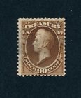 Drbobstamps Us Scott  o113 Used Official Treasury Dept Stamp Cat  750