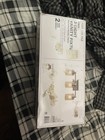 Hampton Bay 3-light Vanity Lighting Brushed Nickel Glass Wall Mounted Bathroom