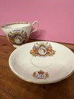 Victoria Bone China Queen Elizabeth Ii Coronation Tea Cup   Saucer 1953