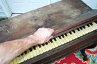 Antique Pump Organ 1860 Cival War Melodian Treat   Linsley Vintage