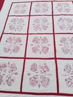Vintage Beautiful Quilt Different Pieces Hand Woven Size 79x81 Inches
