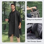 Tactical Rain Poncho Army Military Poncho Shelter Waterproof Ripstop Camping