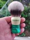 Restored Vintage Green Ever Ready Shave Brush 24mm Synthetic Knot