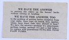 Tung-sol Radio Tubes Advertising Trade Card Trick Horse Puzzle Litho Usa