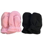 Pink Black Toddler Winter Cold Weather Soft Line Mittens Large