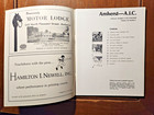 1975 Amherst College Vs American International College Football Program Oct 4