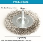 4pcs 3 Inch Stainless Steel Wire Wheel Brushes Kit For Drill With 1 4-inch Shank