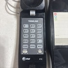 Vtg  At t Black Trimline 210 Landline Corded Push Button Phone  Untested 