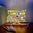 Diy Acrylic Led Writing Board Light Up Dry Erase Board With Light Clear 20  30cm