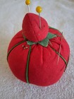 Vintage Tomato   Strawberry Sewing Pin Cushion Japan - Nice Condition
