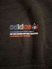 Adidas Originals Women   s Fleece Pullover Hoodie Black Colorblock Trefoil S